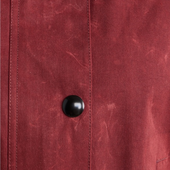 Alex Mill Chiltern Street Jacket in Waxed Cotton - Red Size Medium - Picture 3 of 3